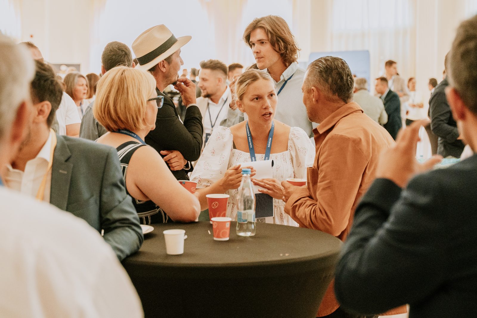 Guests around a table