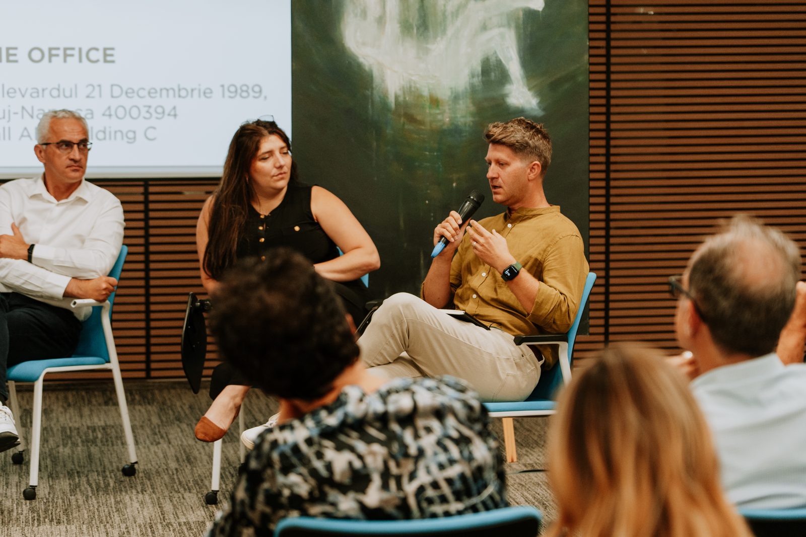 A panel discussion at the Resource Global Cluj gathering