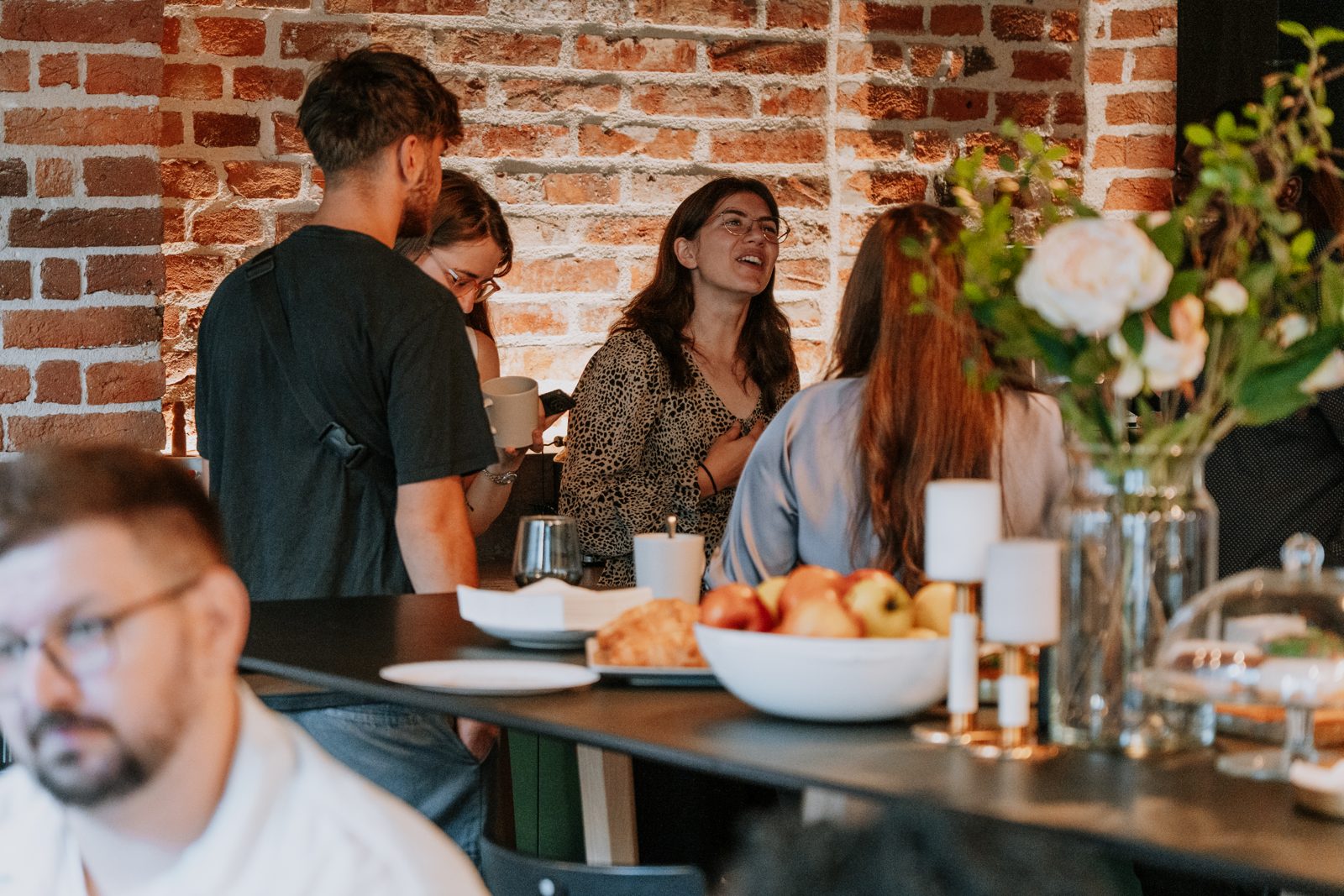 Guests around a table