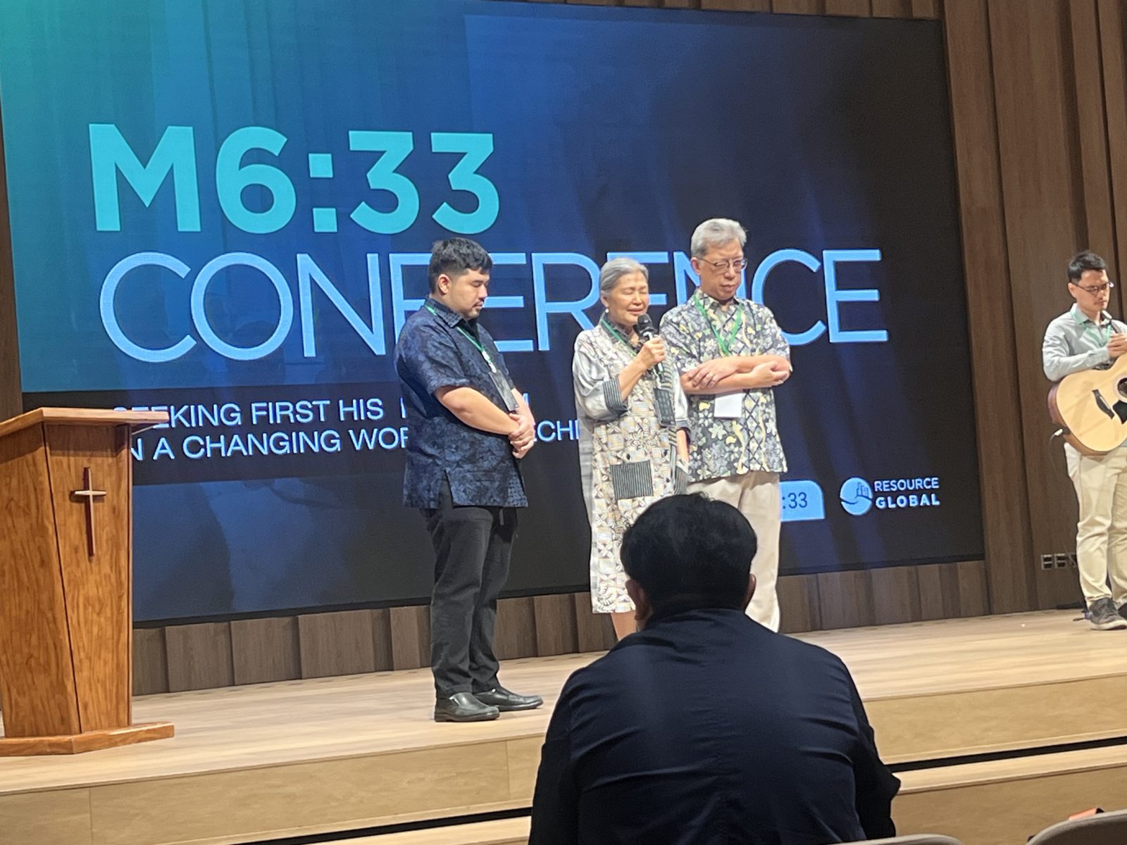 Speakers on the M6:33 Conference stage