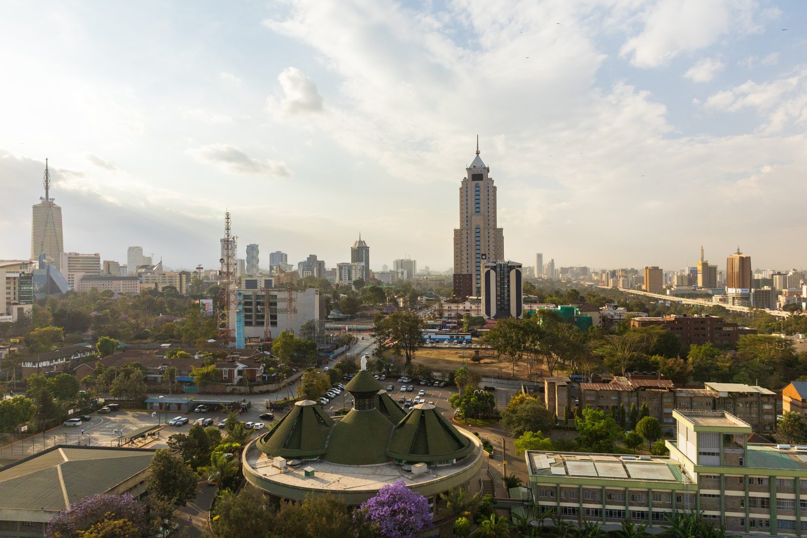 The Nairobi skyline