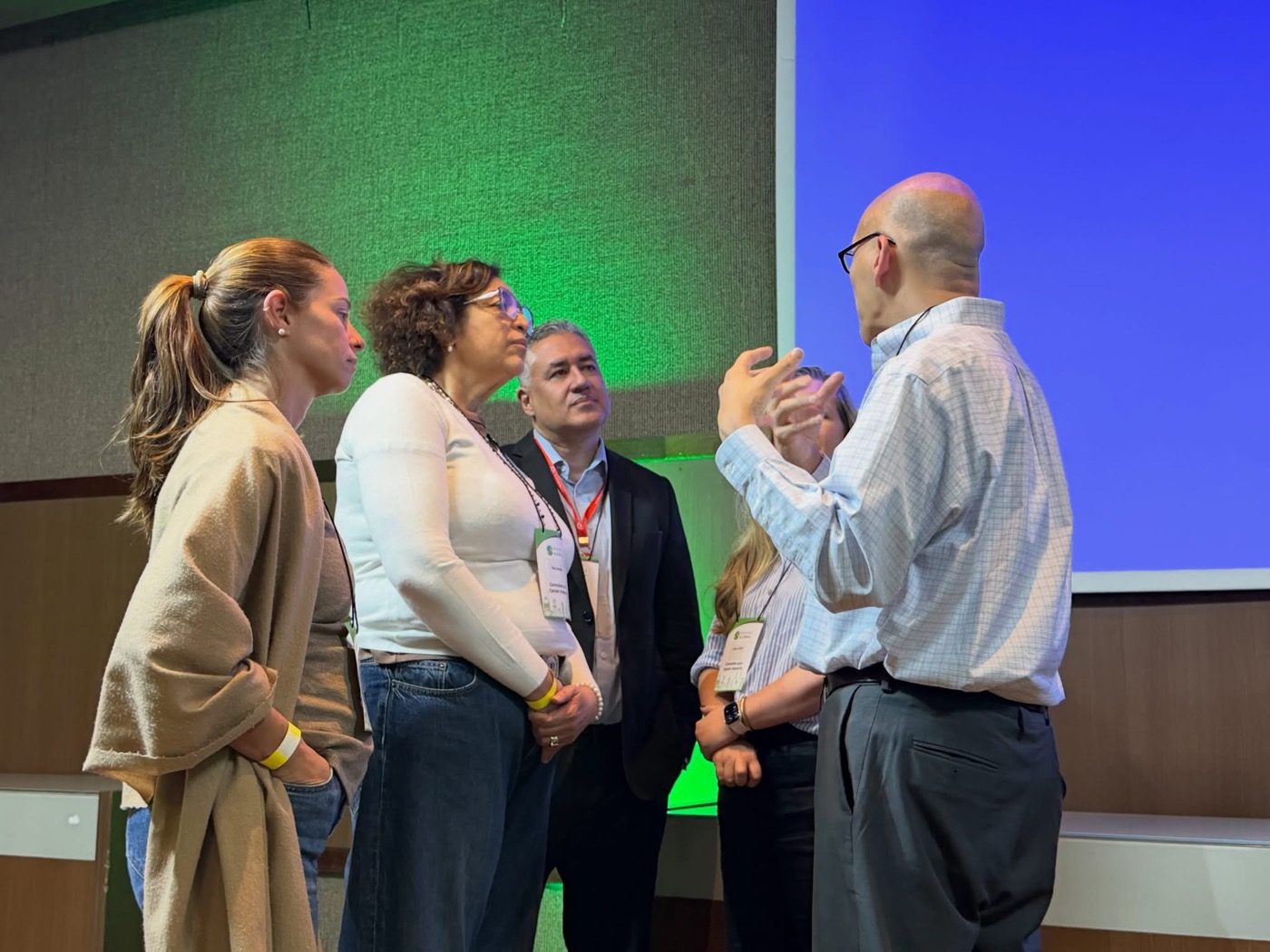 Guests praying together